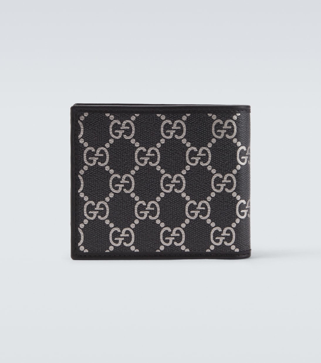 GG leather-trimmed bifold wallet | Gucci