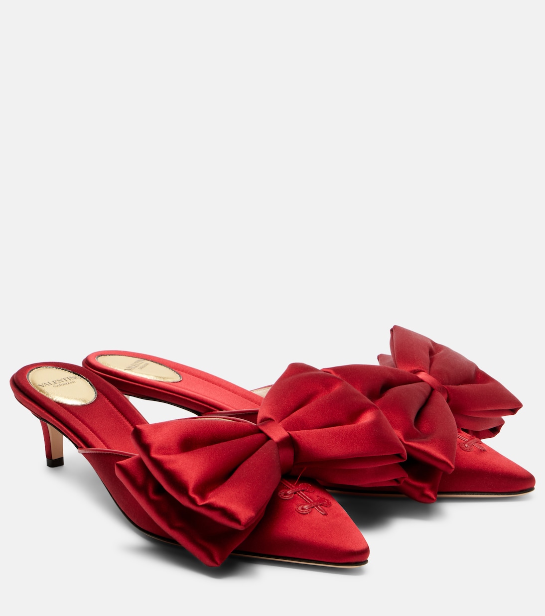 Mules Yolande 45 aus Satin | Valentino Garavani