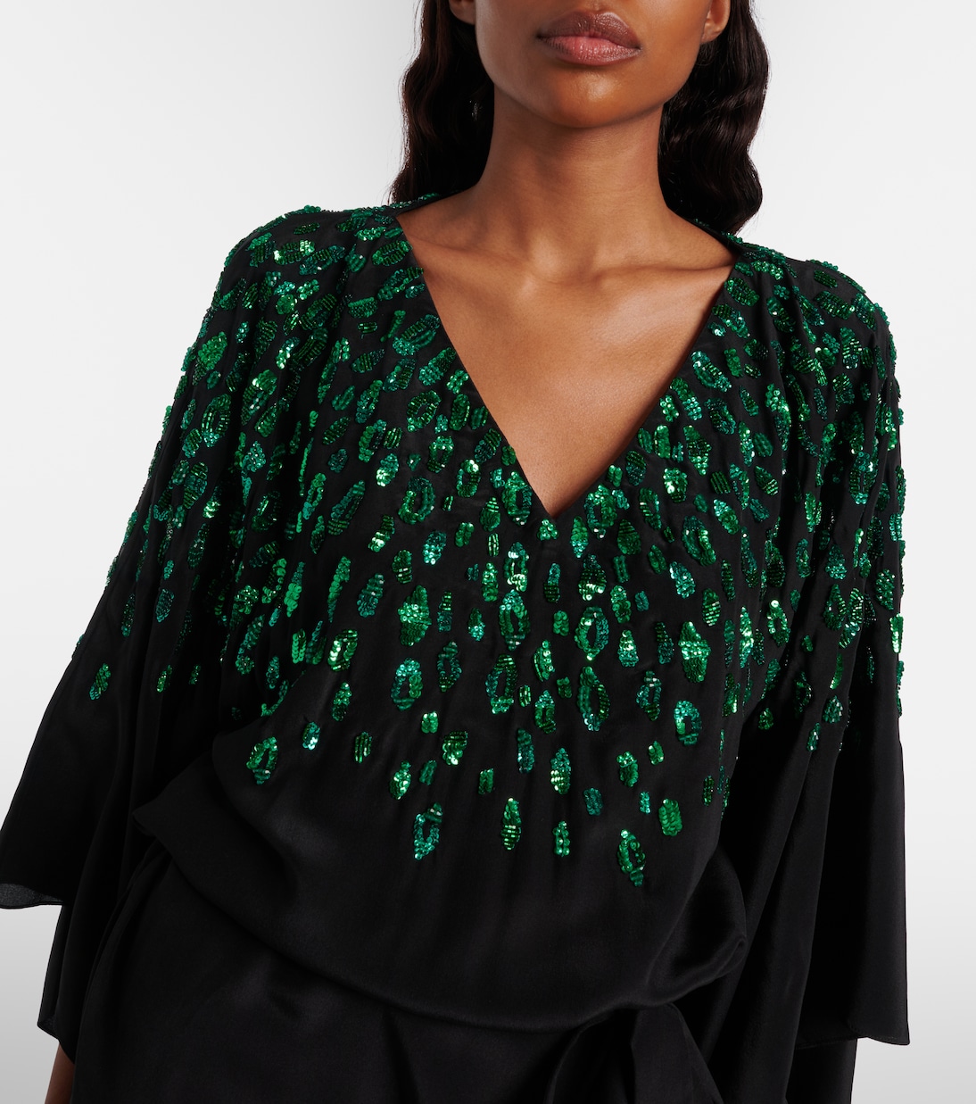 Sequined silk gown | Roberto Cavalli
