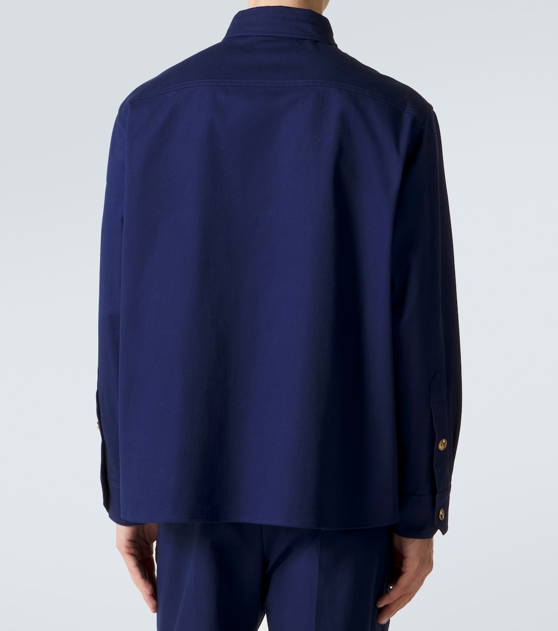 VGold cotton gabardine overshirt | Valentino
