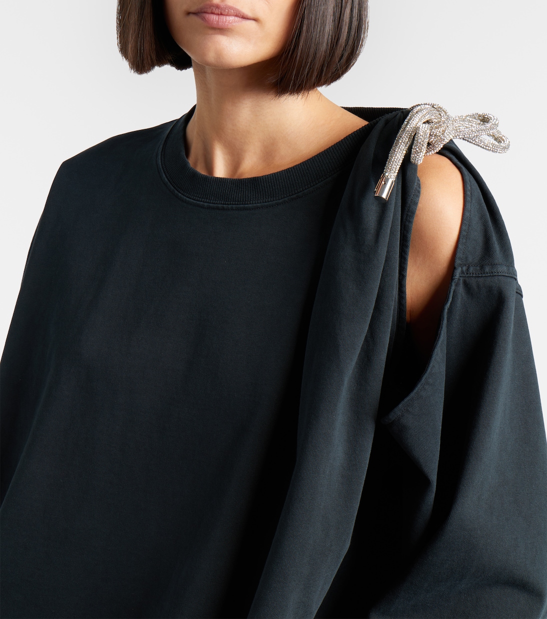 Embellished cotton jersey T-shirt | Area