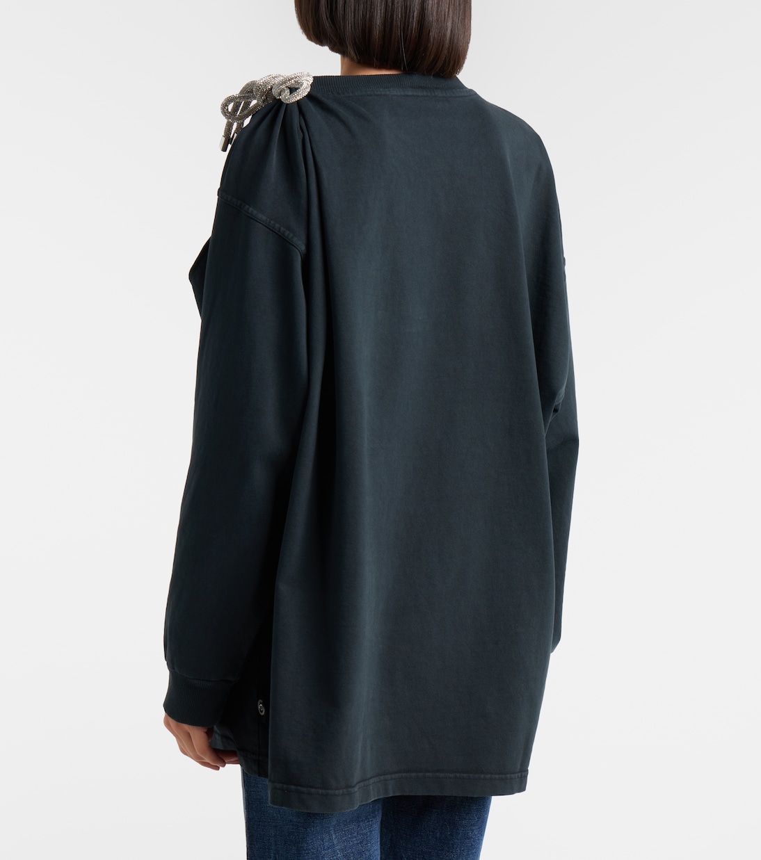 Embellished cotton jersey T-shirt | Area