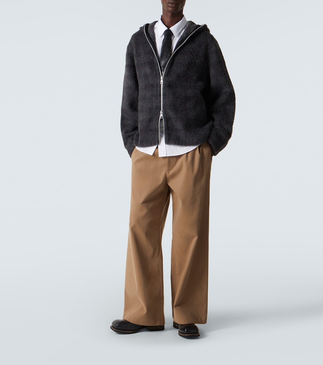 Sudadera con capucha de punto a cuadros | Our Legacy