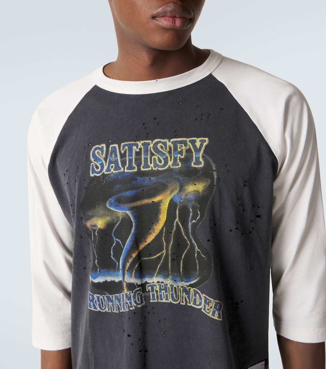 T-shirt MothTech in cotone con stampa | Satisfy