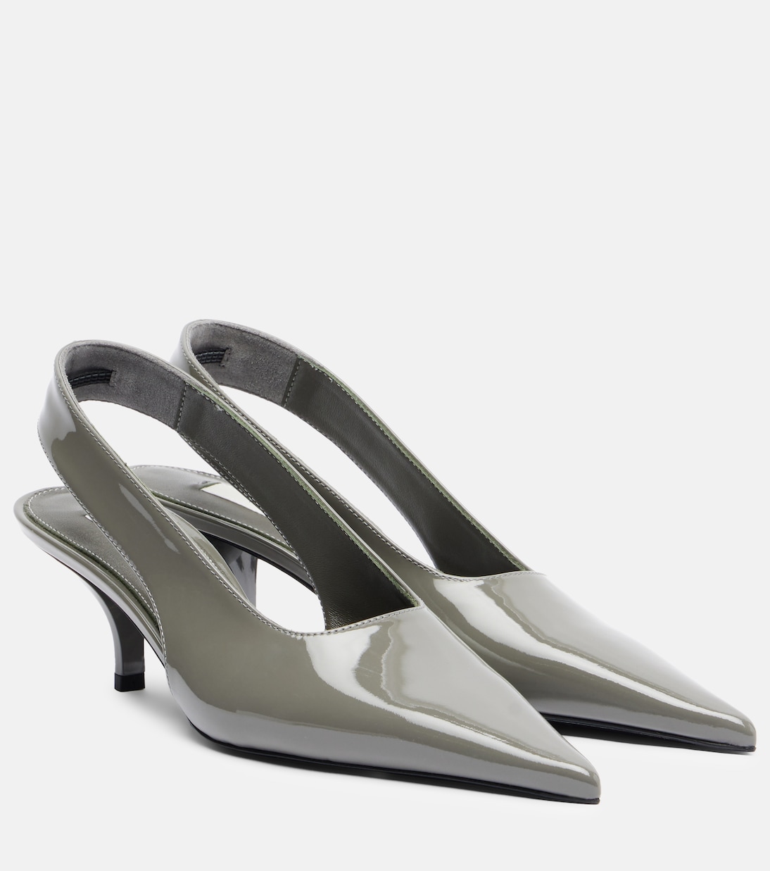 Slingback-Pumps aus Lackleder | Toteme