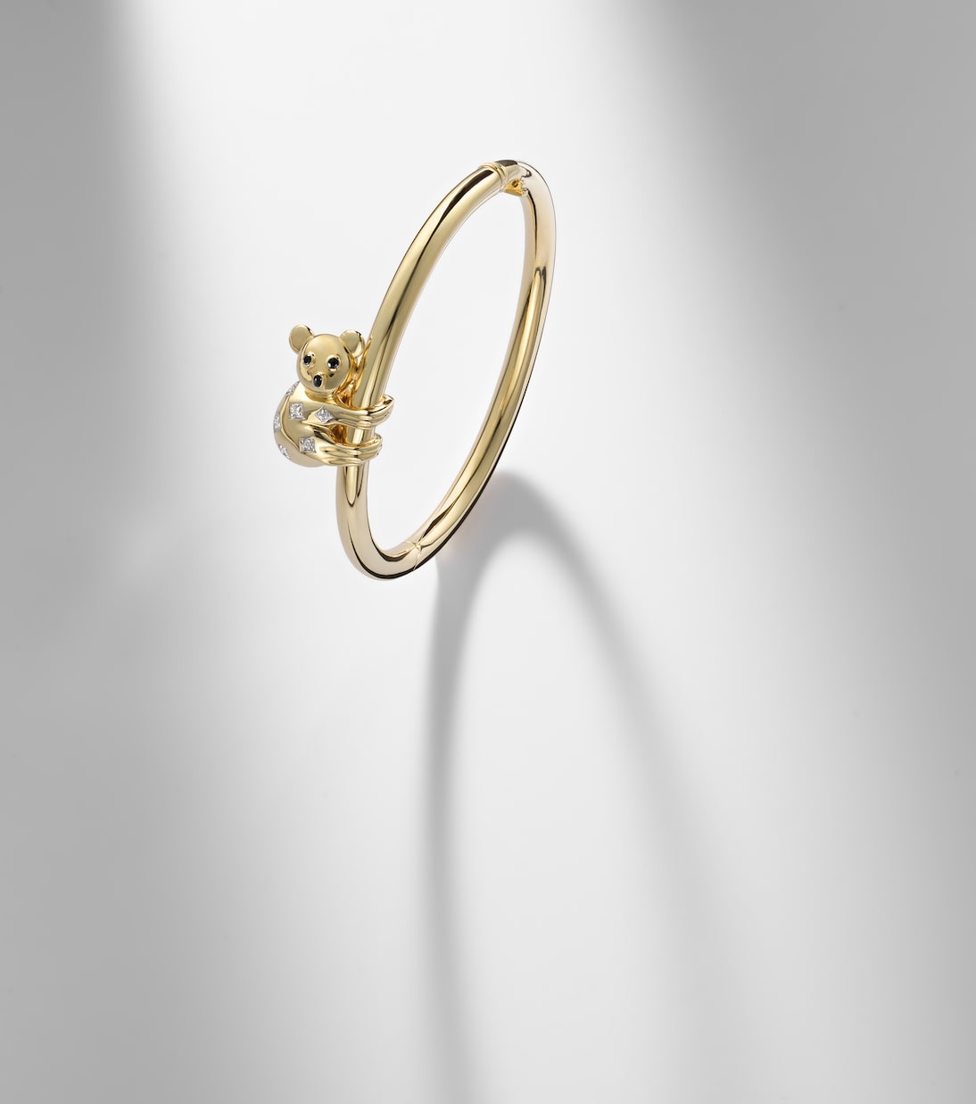 Bracciale Koala in oro 9kt (375/1000) con diamanti e smalto | Yvonne Léon