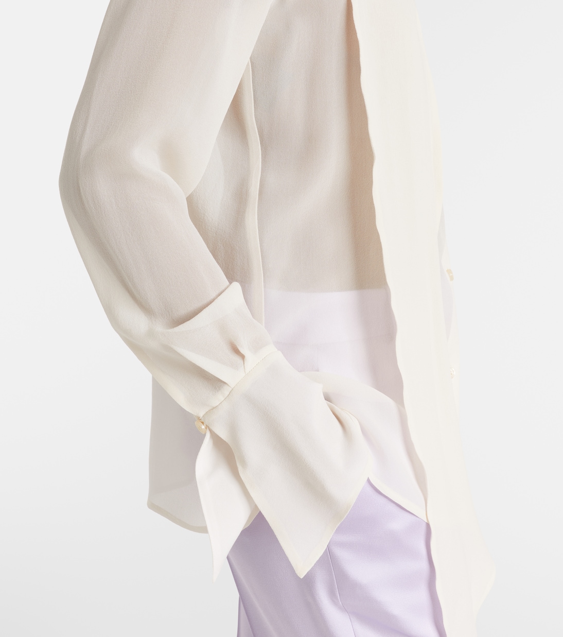 Scarf-detail silk blouse | Nina Ricci