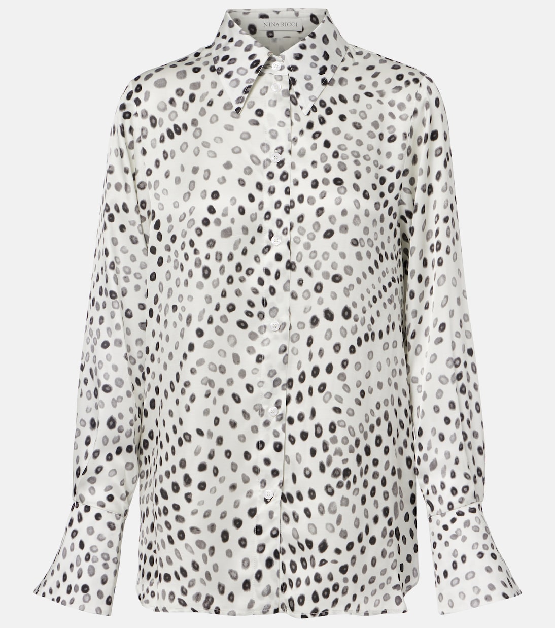 Blusa in raso con stampa | Nina Ricci