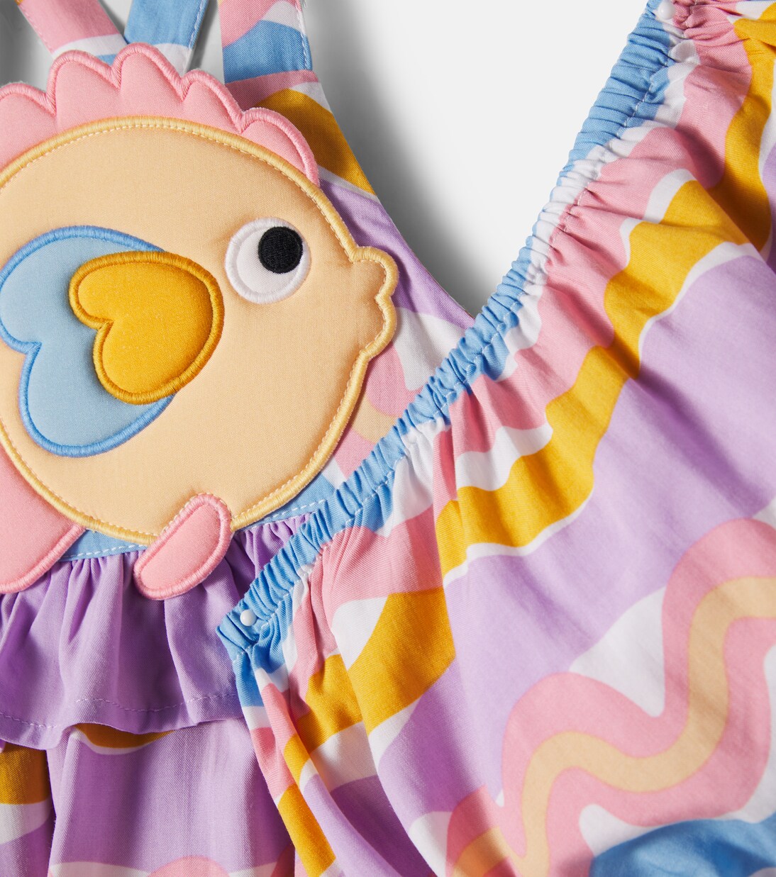 Patch-appliqué printed dress and bloomers set | Stella McCartney Kids