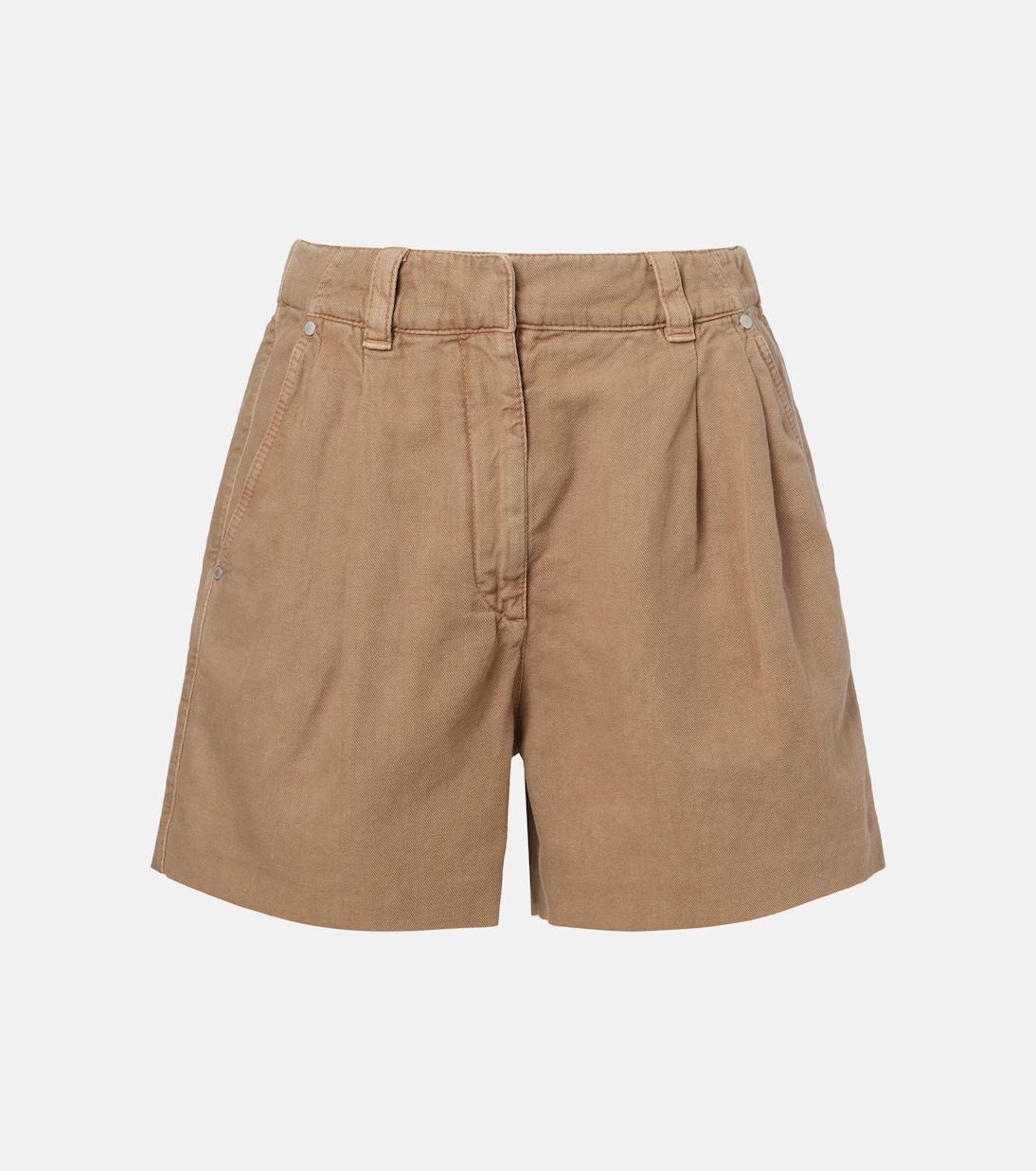 Bermuda-Shorts aus Baumwolle und Leinen | Brunello Cucinelli