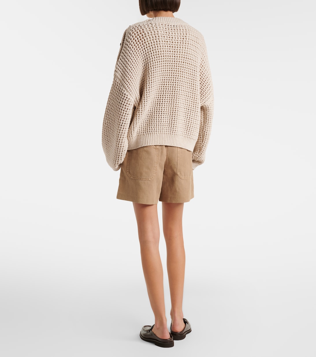 Bermuda-Shorts aus Baumwolle und Leinen | Brunello Cucinelli