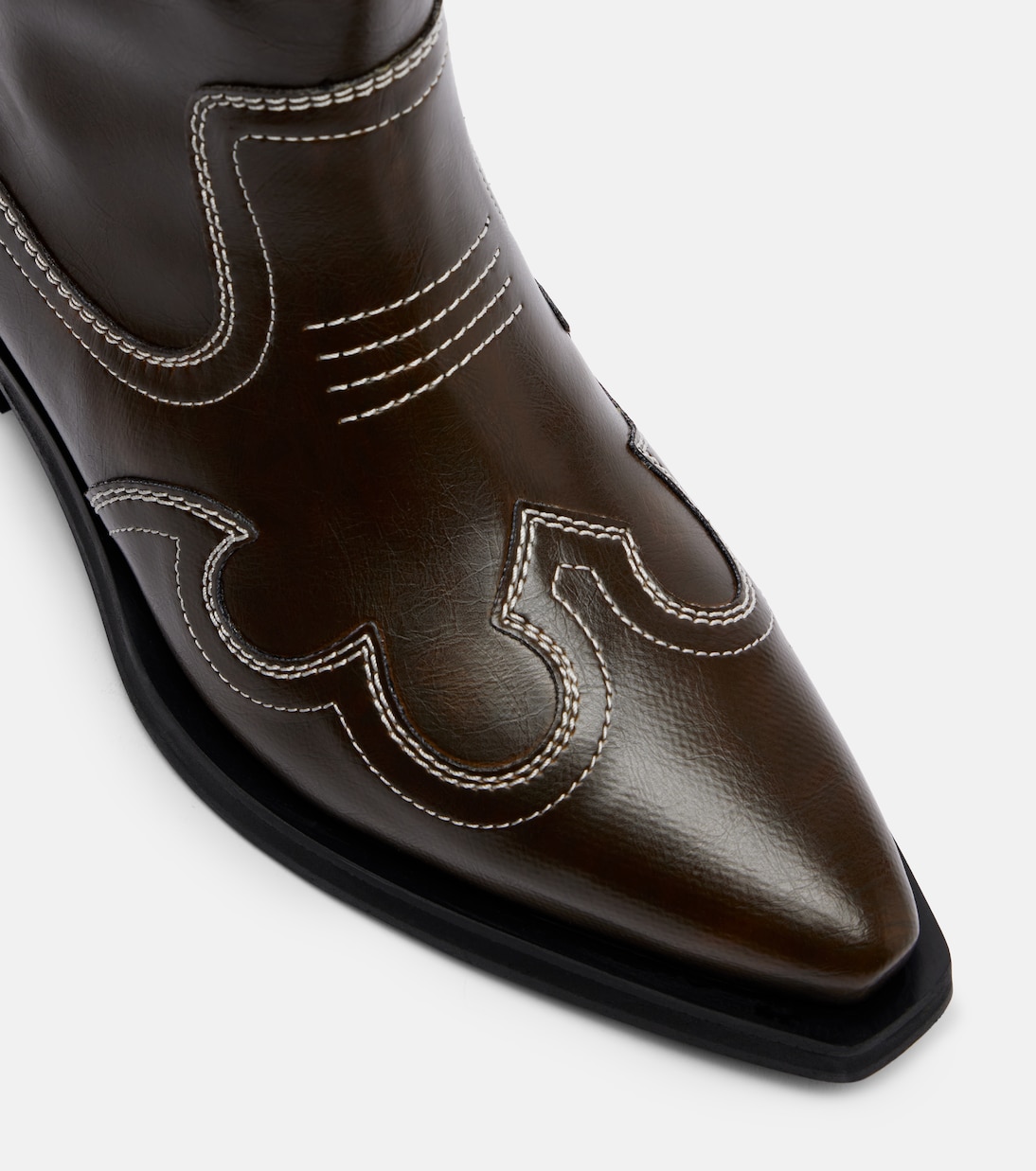 Embroidered cowboy boots | Ganni