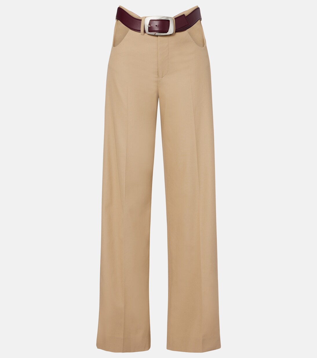 Cutout cotton wide-leg pants | Jean Paul Gaultier