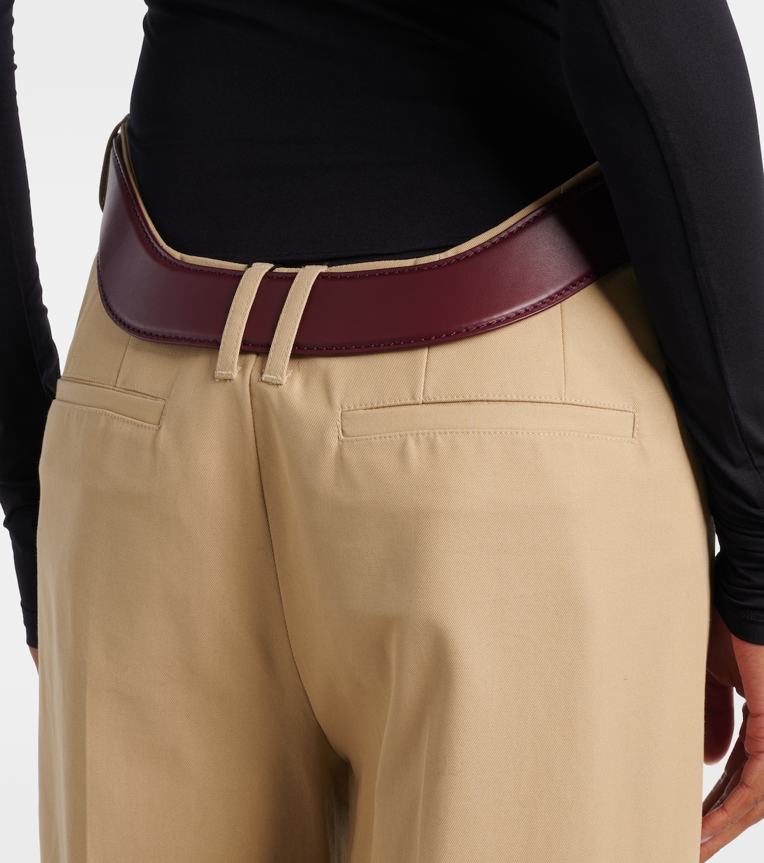 Cutout cotton wide-leg pants | Jean Paul Gaultier