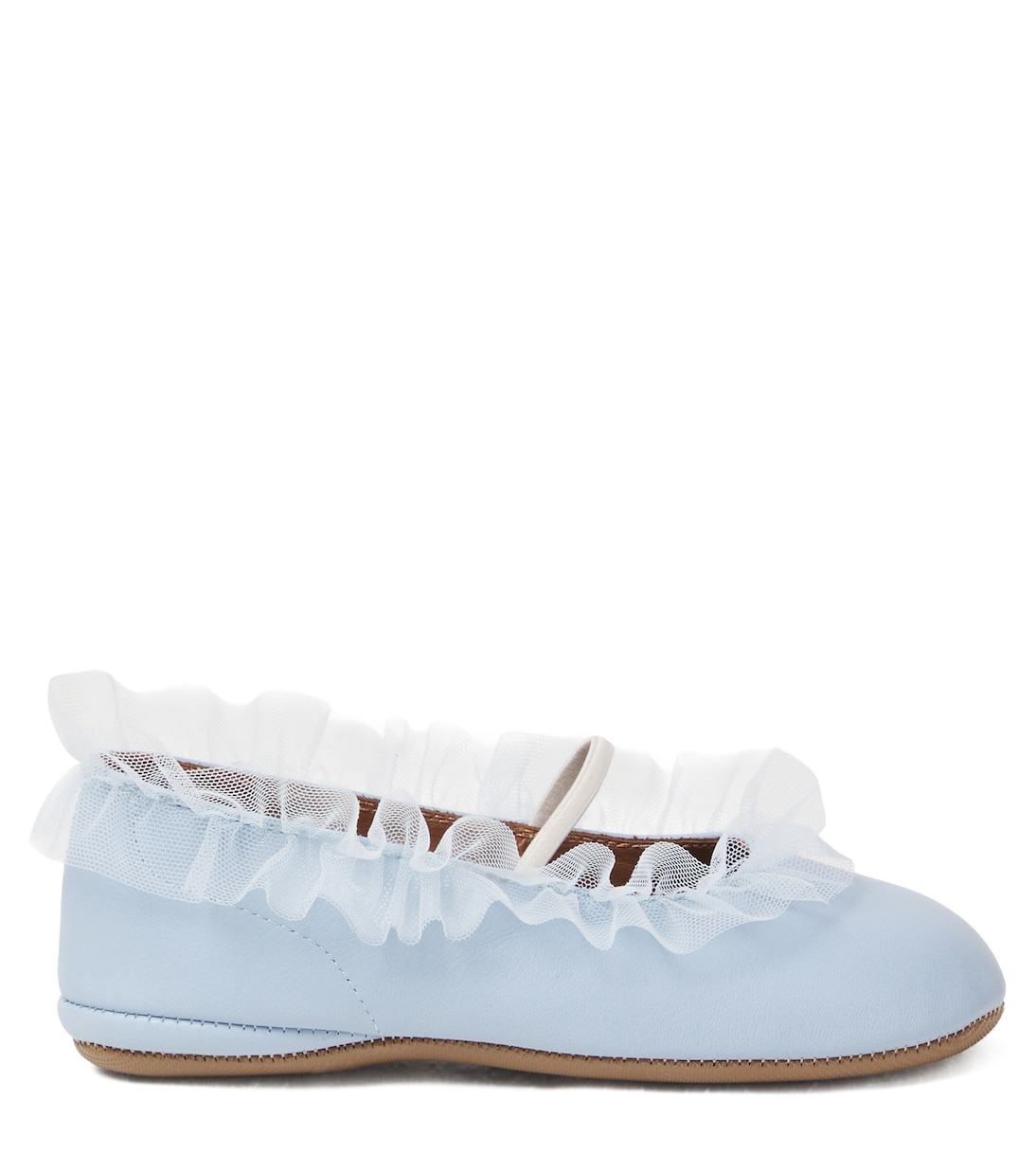 Ballerinas aus Leder mit Tüll | PèPè