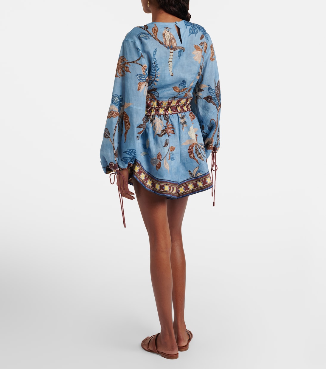 Short Georgie imprimé en lin | Alémais