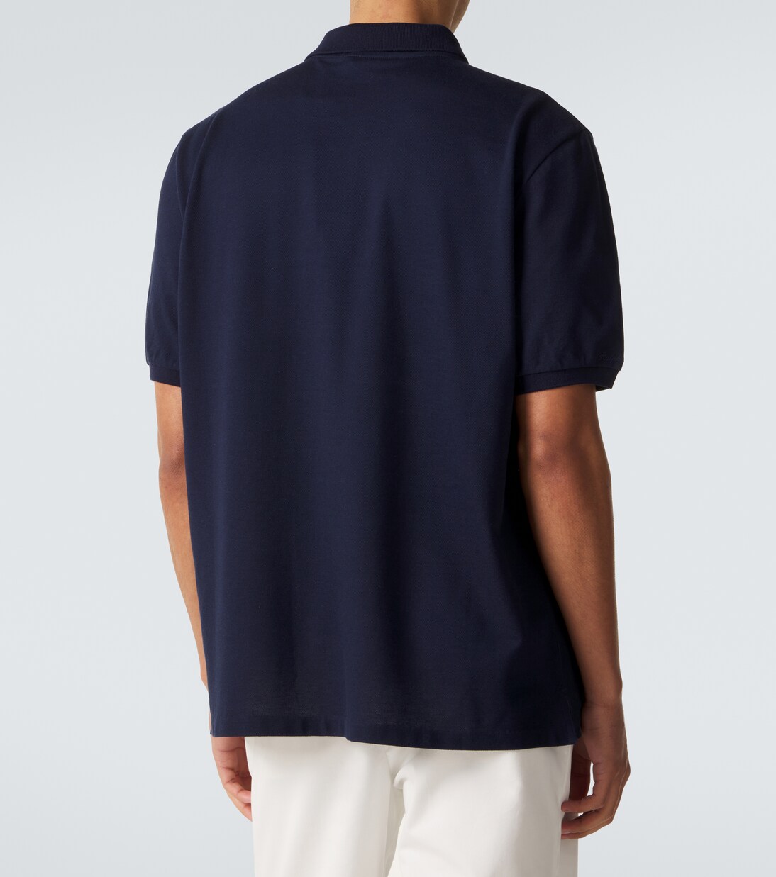 Embroidered cotton and cashmere polo shirt | Ralph Lauren Purple Label