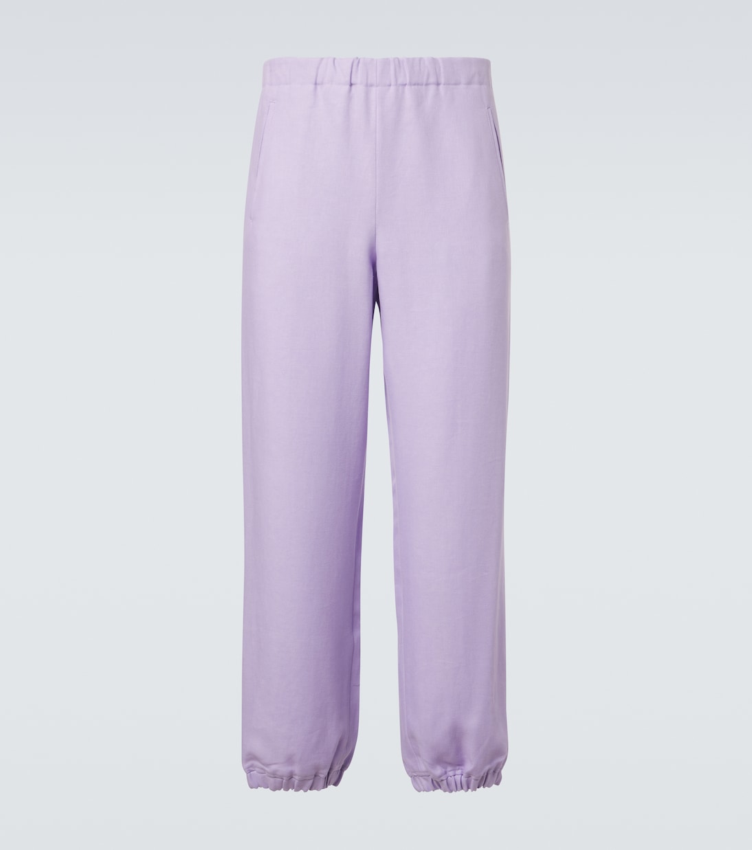 Jogginghose aus Leinen mit Amethyst | God's True Cashmere