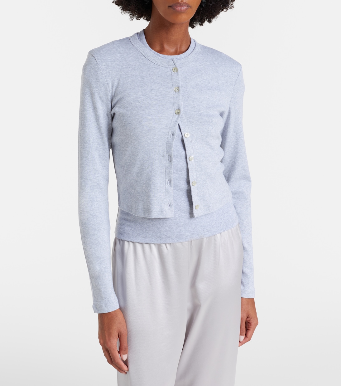 Nando cotton jersey cardigan | Leset