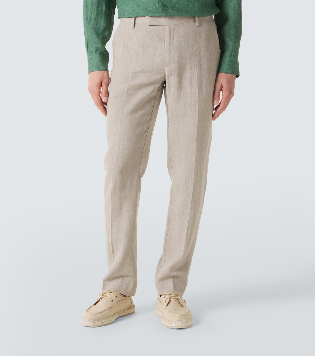 Linen straight pants | Sunspel