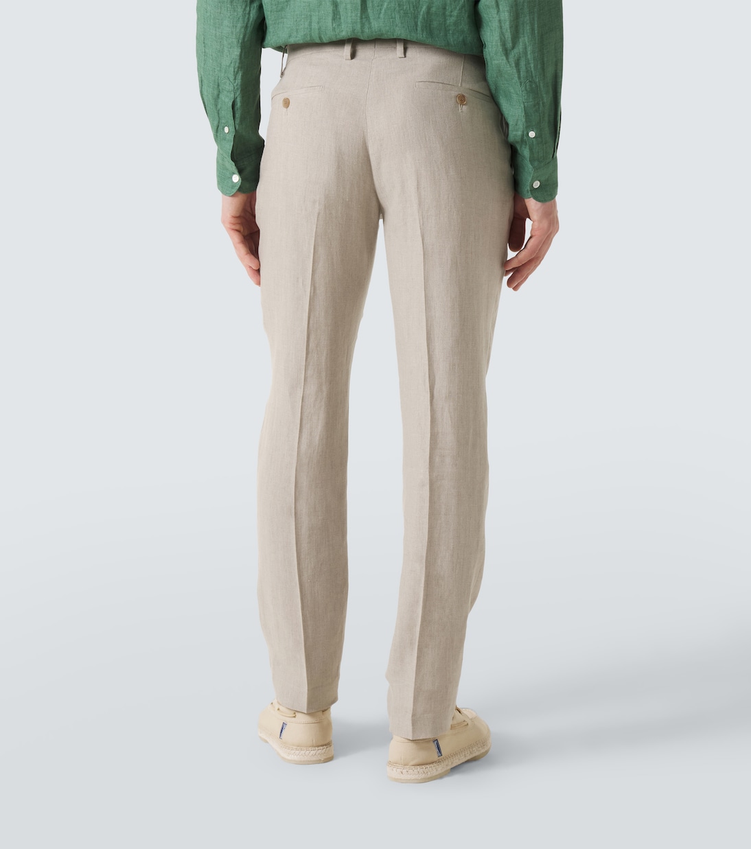 Linen straight pants | Sunspel