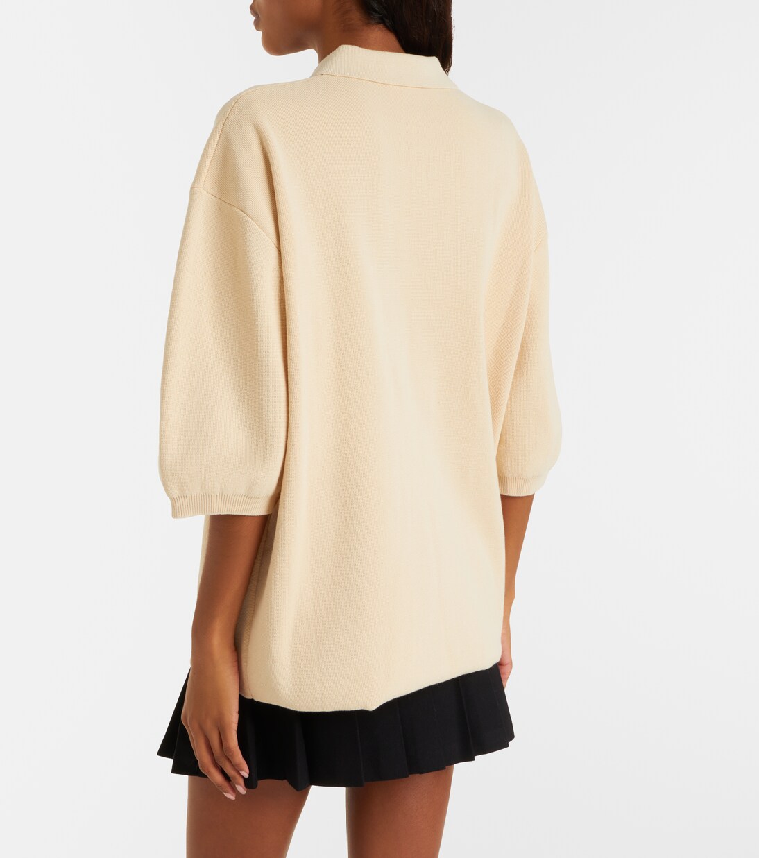 Nola cotton polo sweater | The Frankie Shop