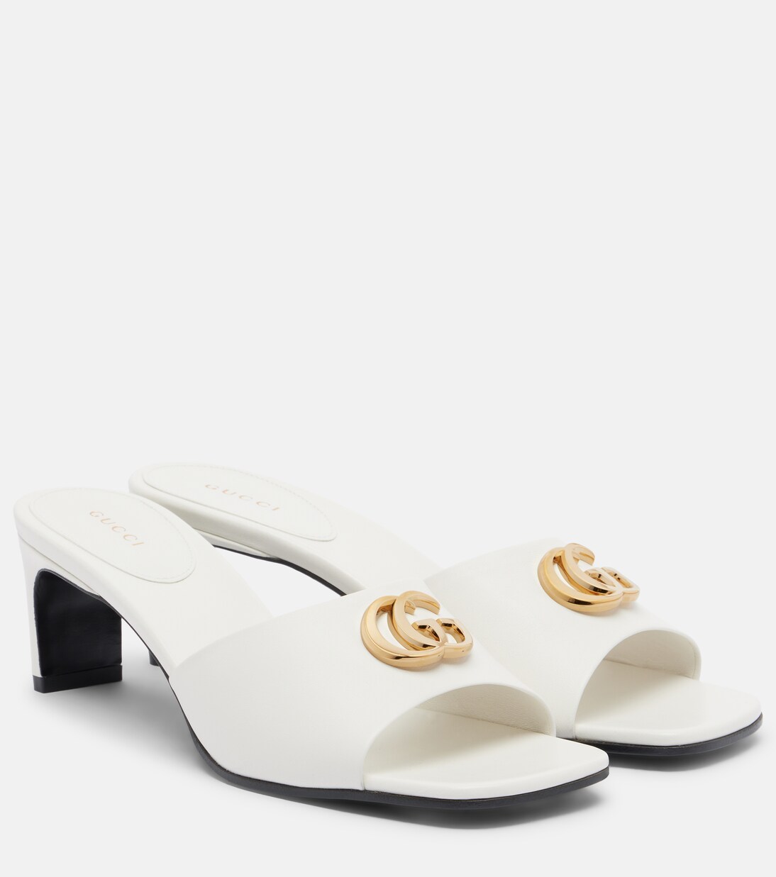 Double G leather mules | Gucci