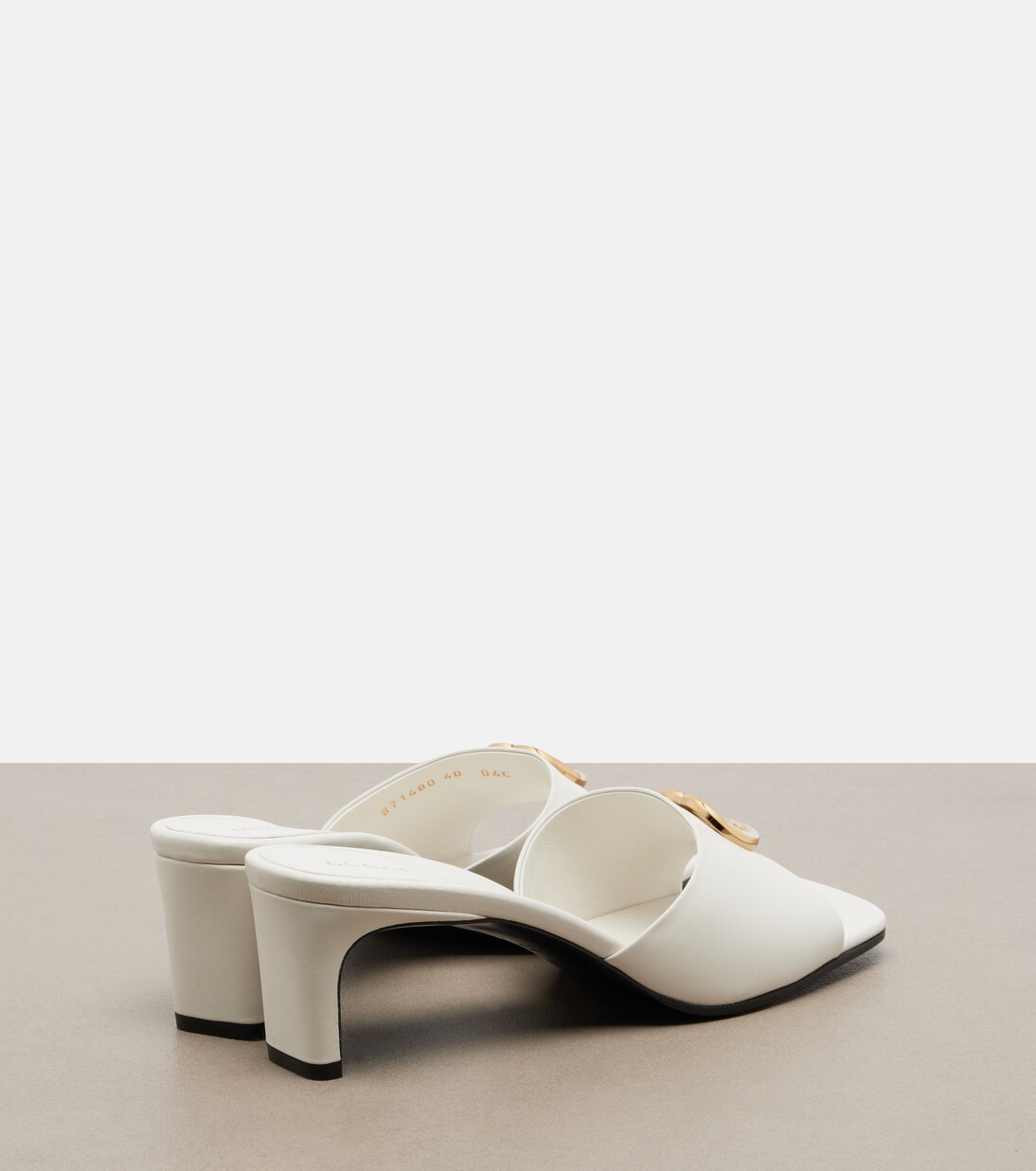 Double G leather mules | Gucci