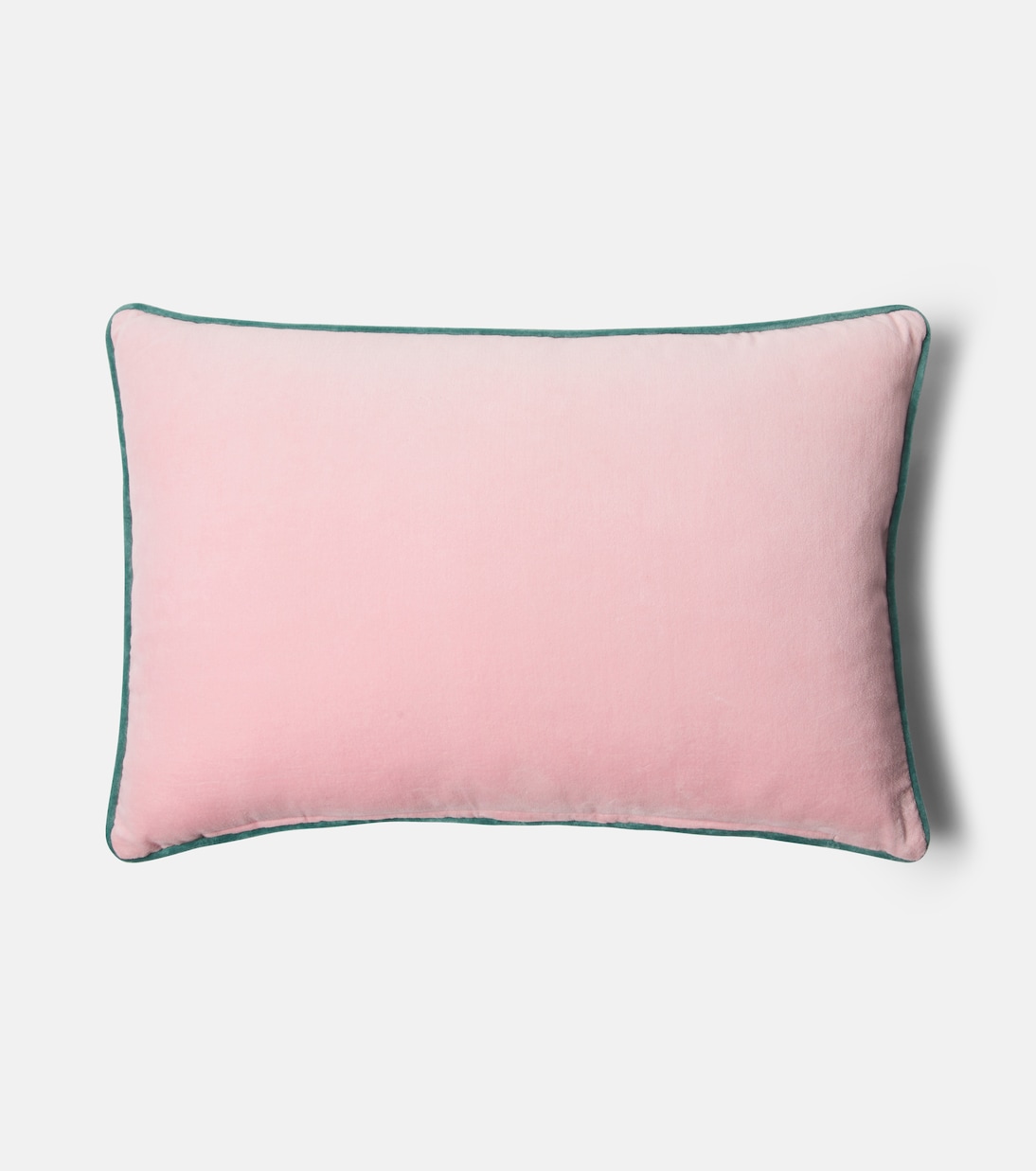 Embroidered cotton velvet cushion | Les-Ottomans