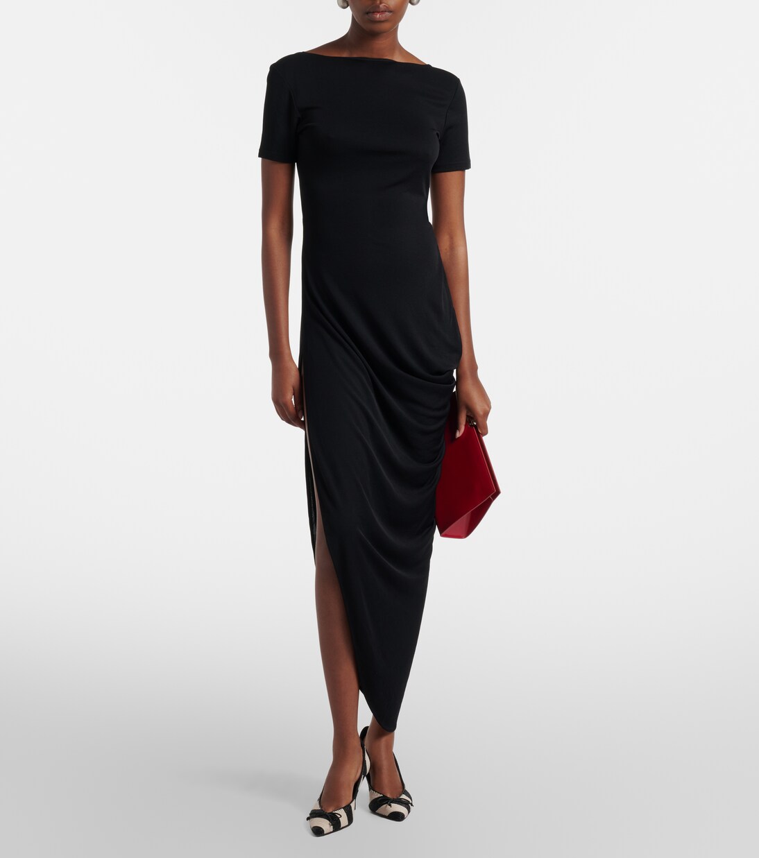 Sole cutout jersey midi dress | Jacquemus