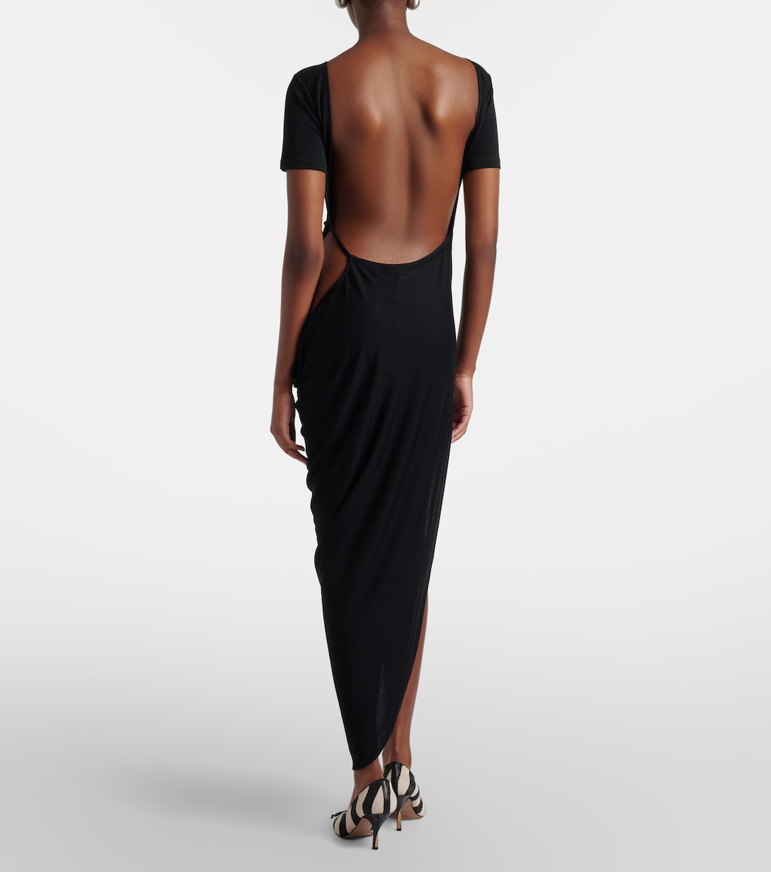 Sole cutout jersey midi dress | Jacquemus