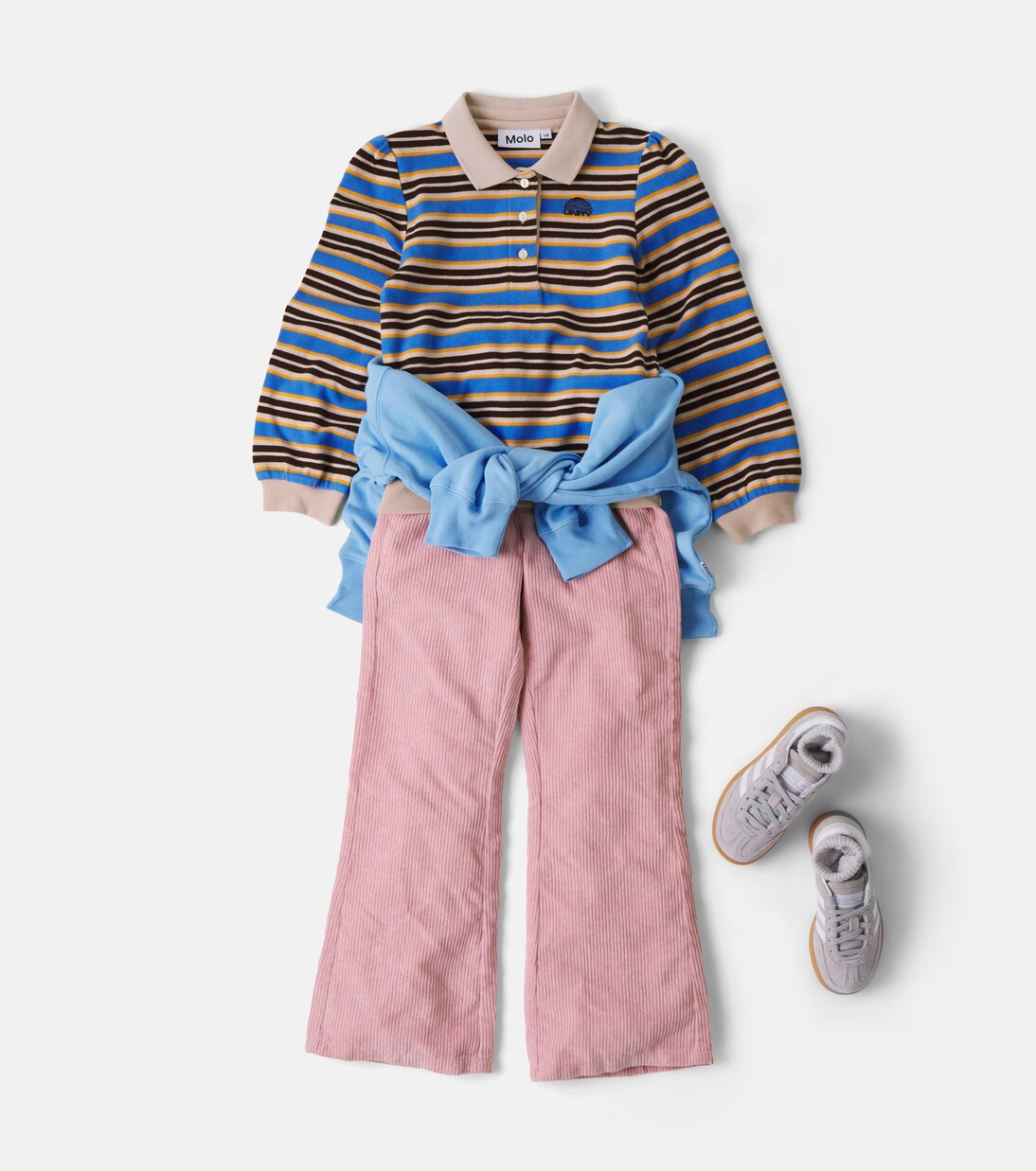 Ravi striped cotton polo shirt | Molo