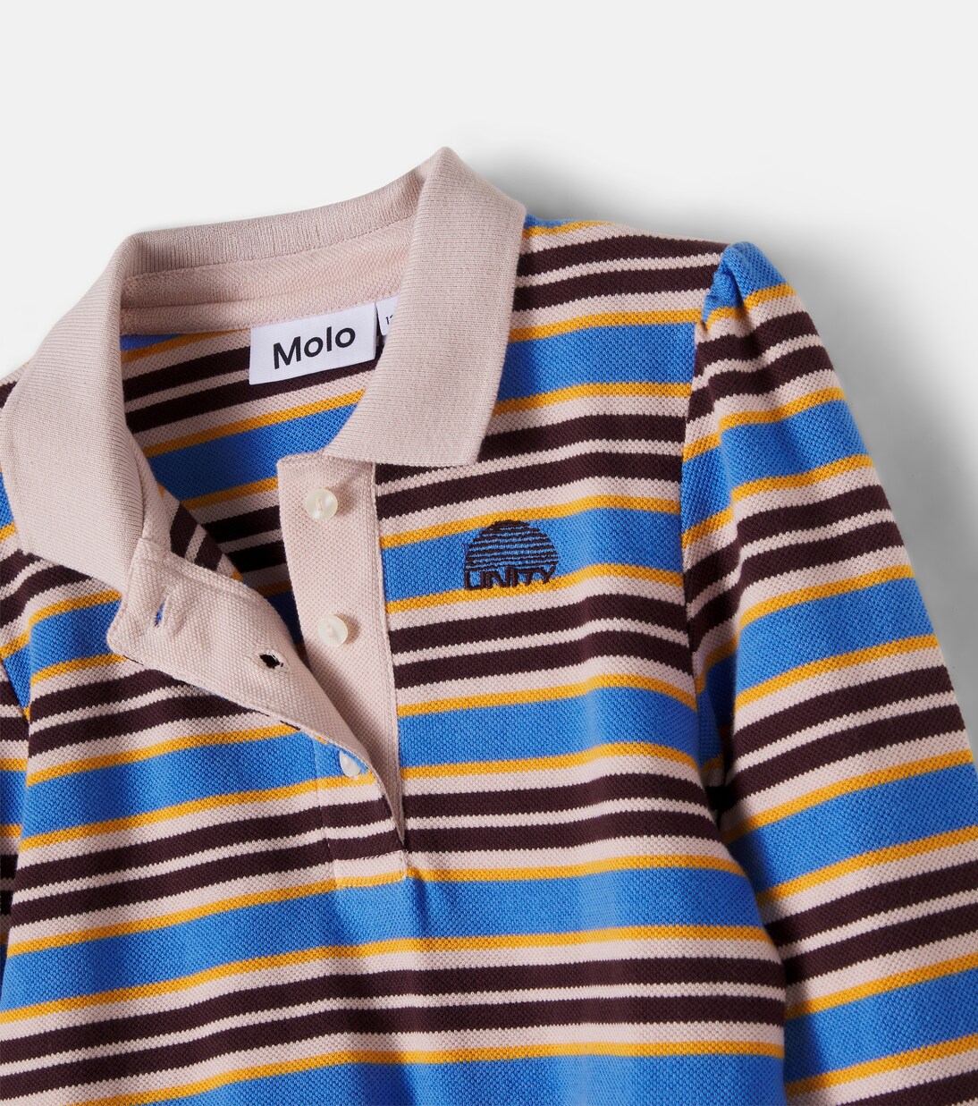 Ravi striped cotton polo shirt | Molo