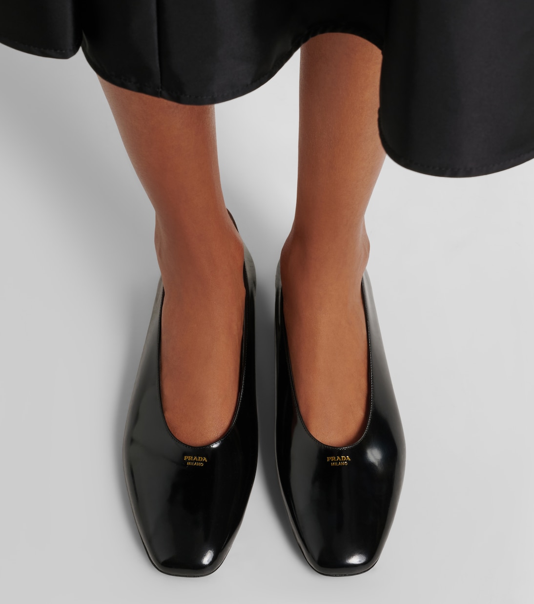 Leather ballet flats | Prada