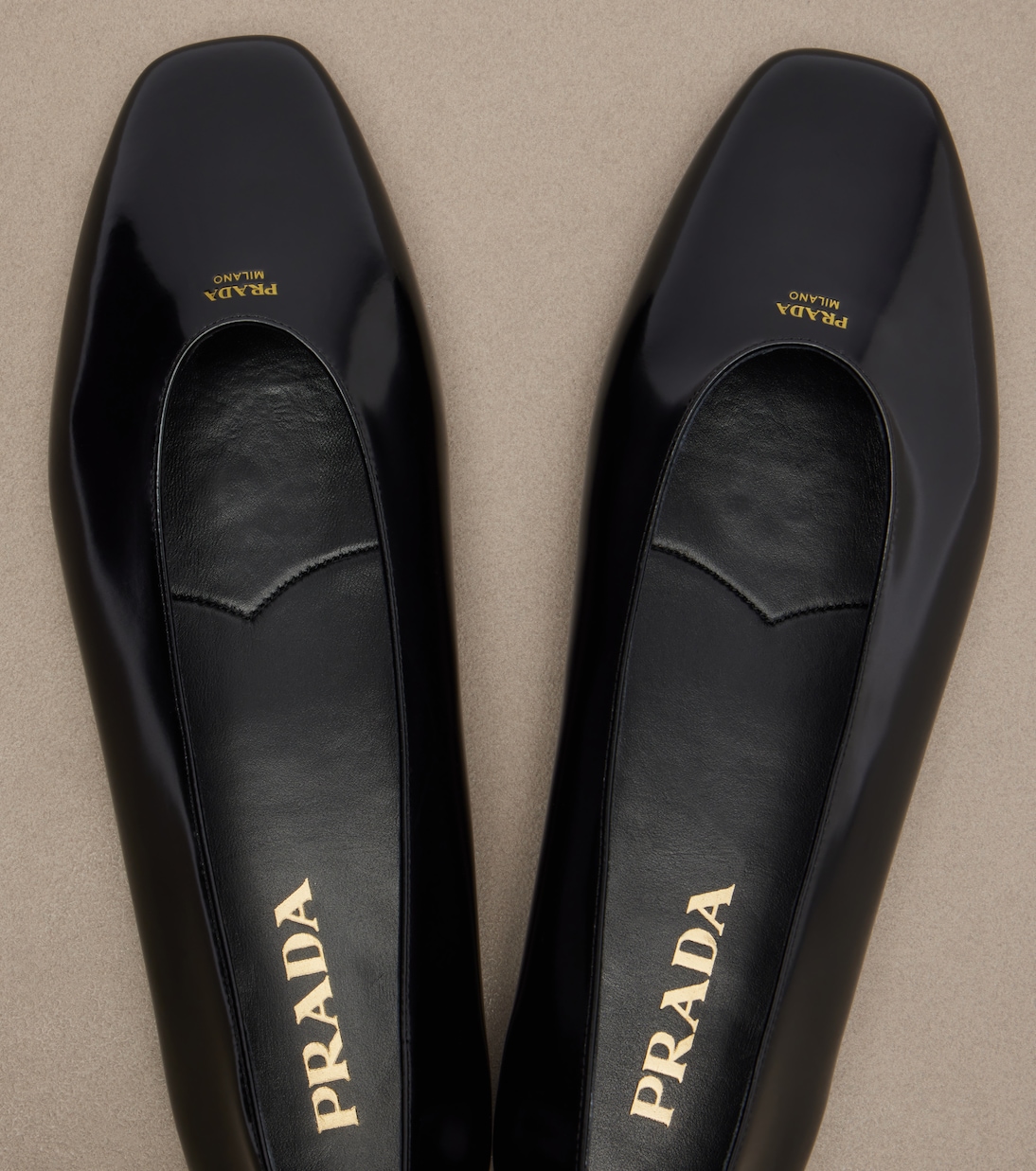 Leather ballet flats | Prada
