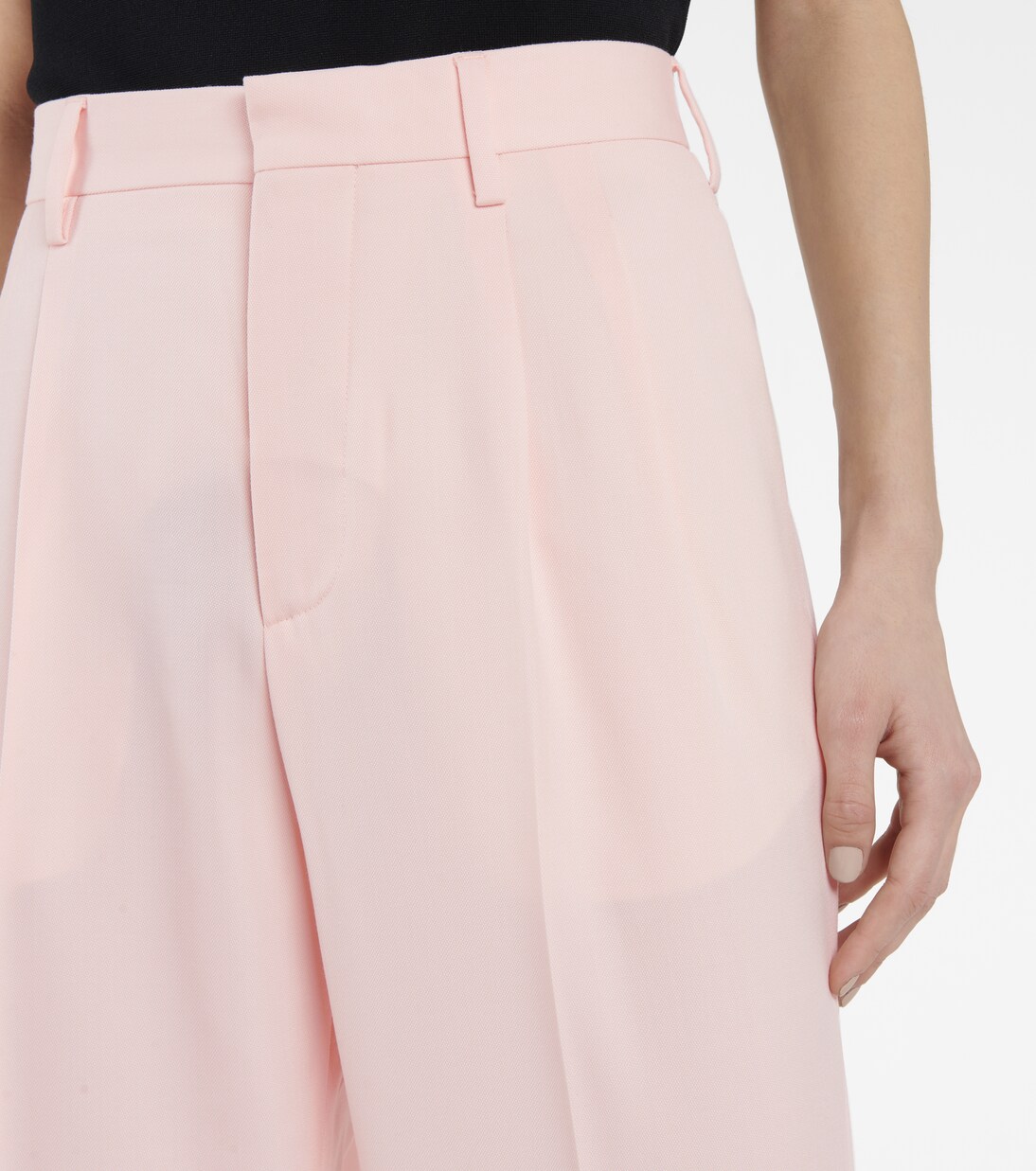 Pantalon droit Julien à taille haute en laine | Stella McCartney