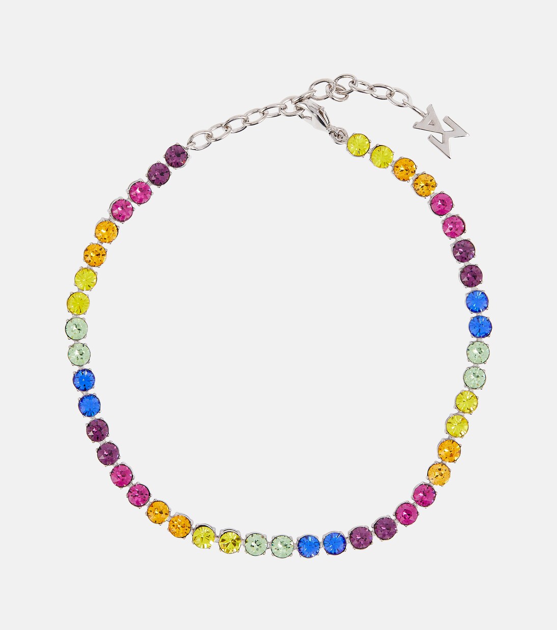 Fußkettchen Tennis mit Kristallen | Amina Muaddi