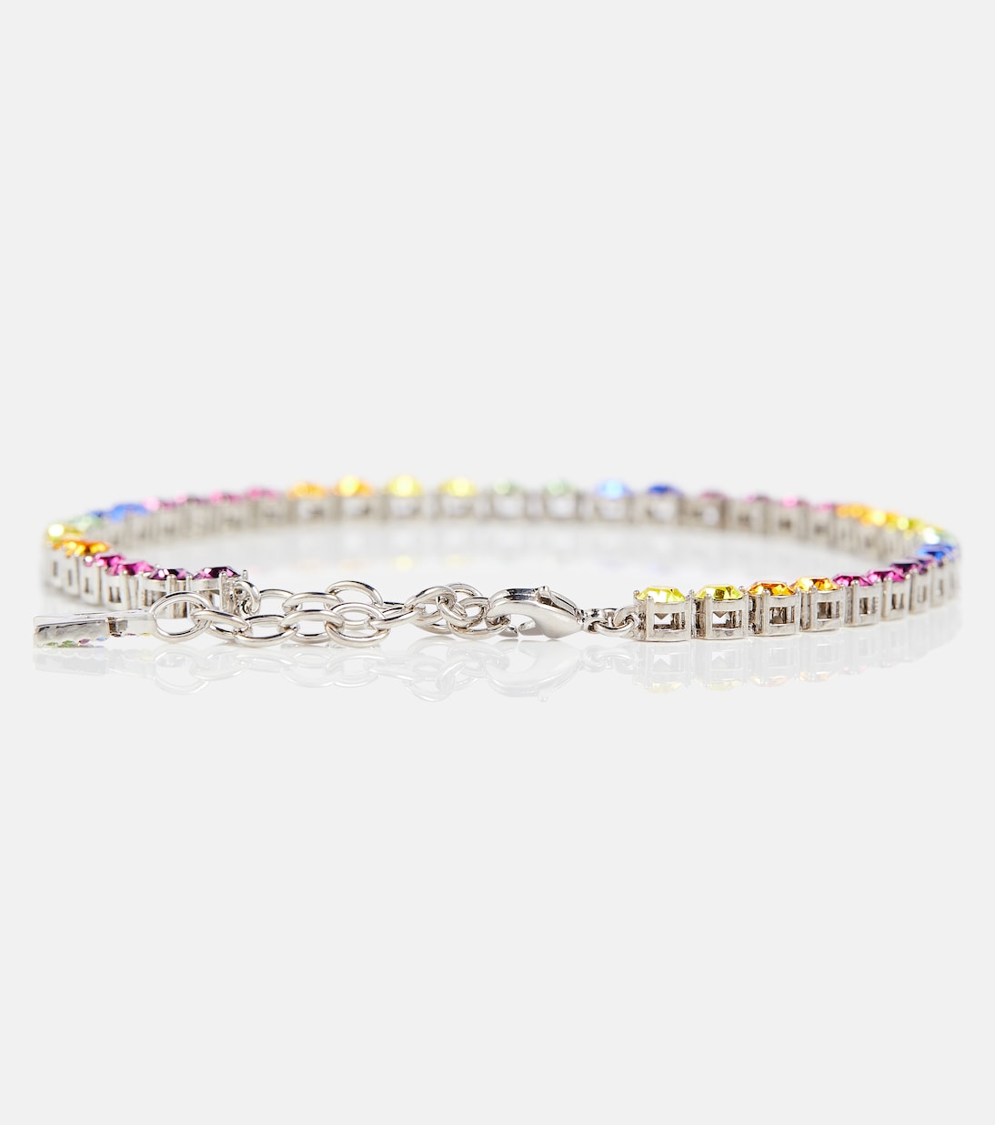 Fußkettchen Tennis mit Kristallen | Amina Muaddi