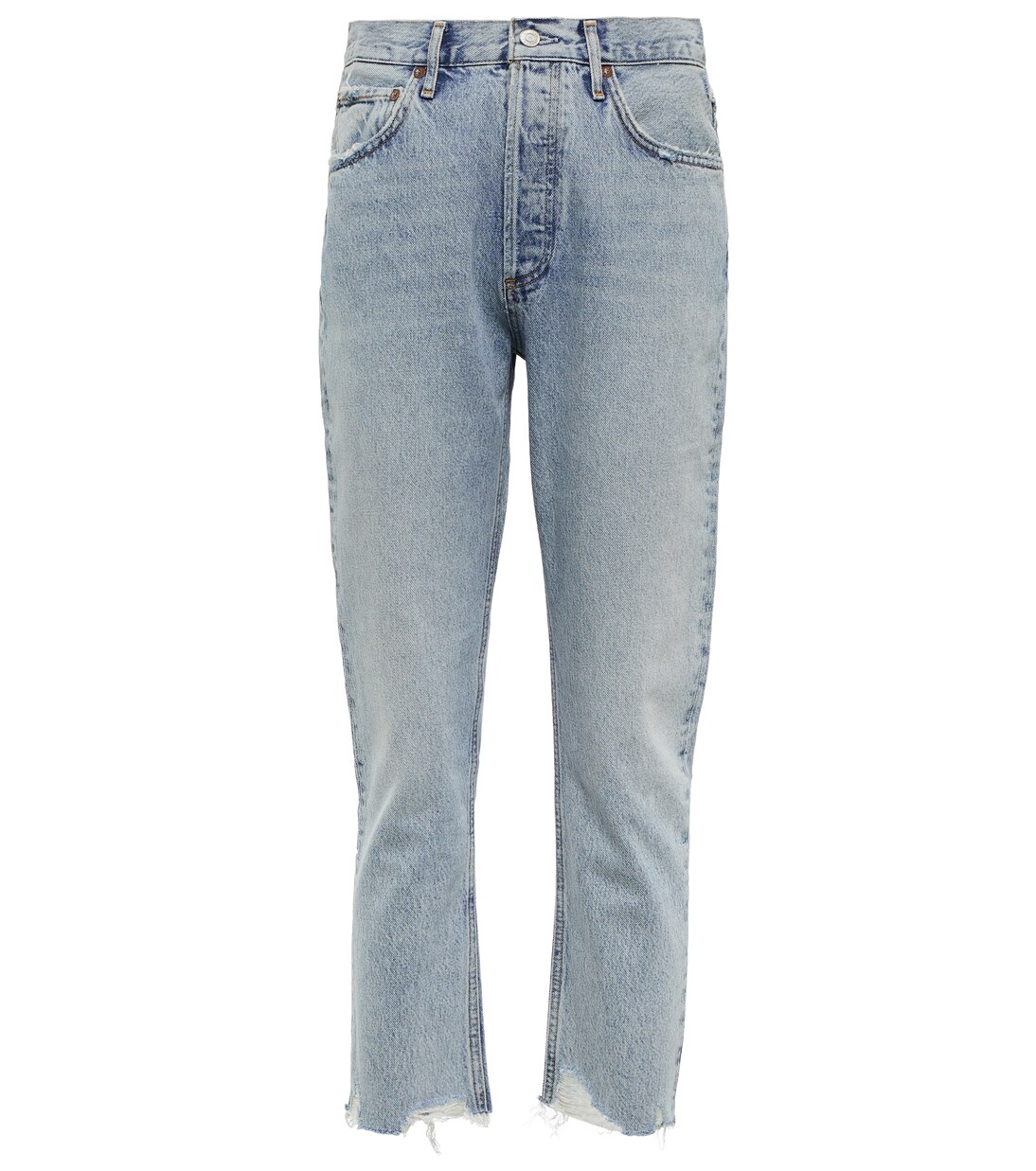High-Rise Cropped Straight Jeans Riley | Agolde
