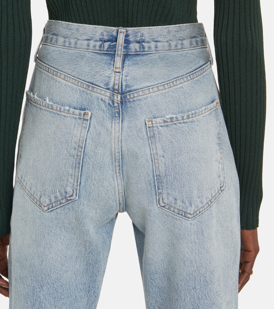 High-Rise Cropped Straight Jeans Riley | Agolde