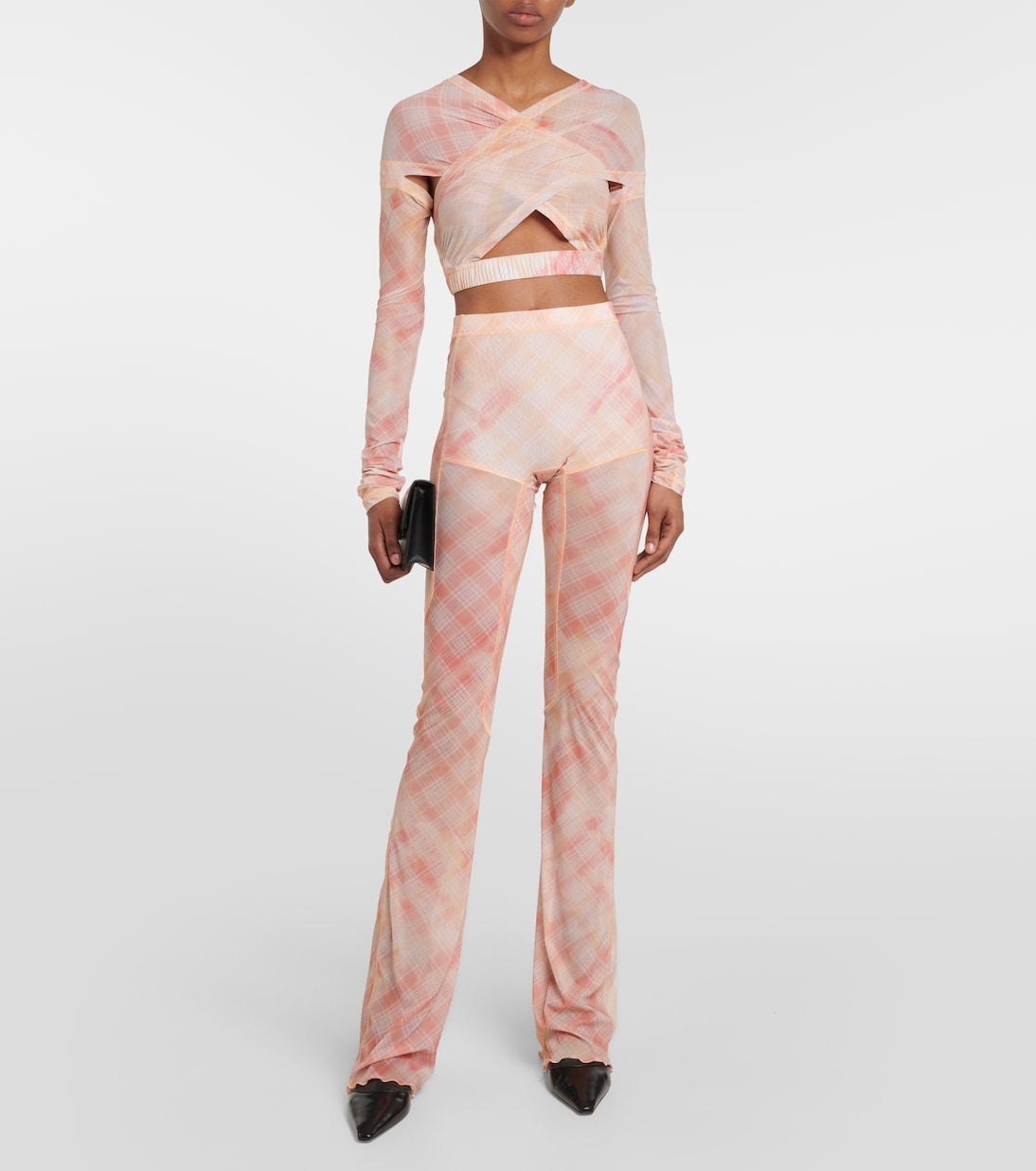 Cropped-Top Anti Cross Over aus Jersey | KNWLS