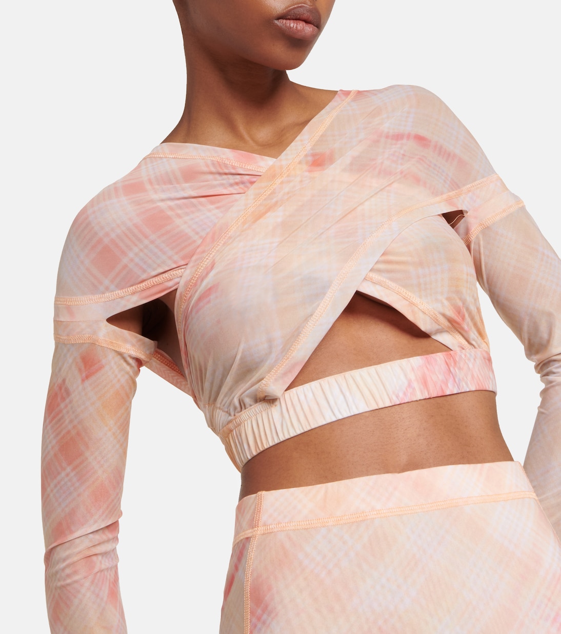 Cropped-Top Anti Cross Over aus Jersey | KNWLS