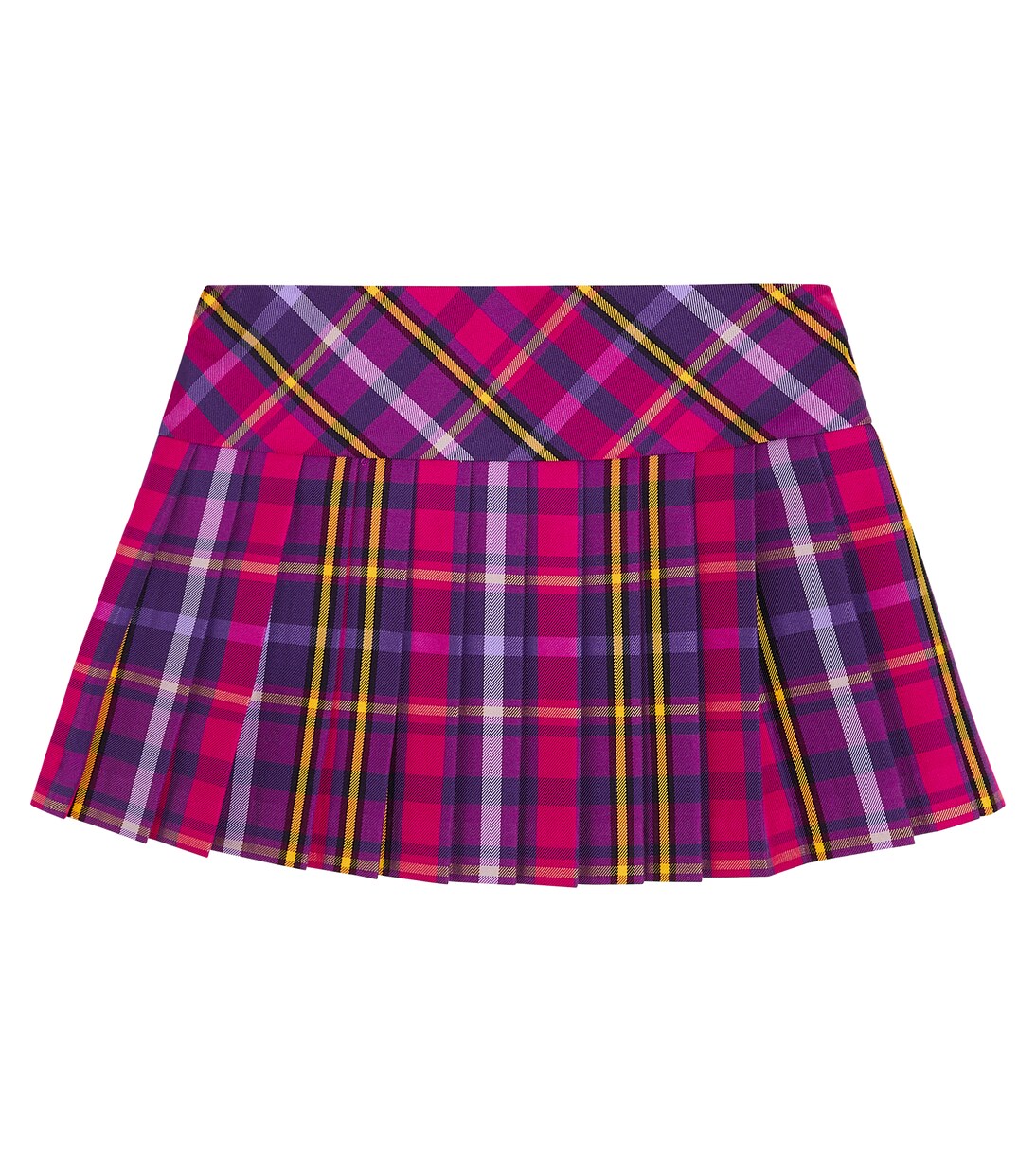 Tartan pleated skirt | Versace Kids