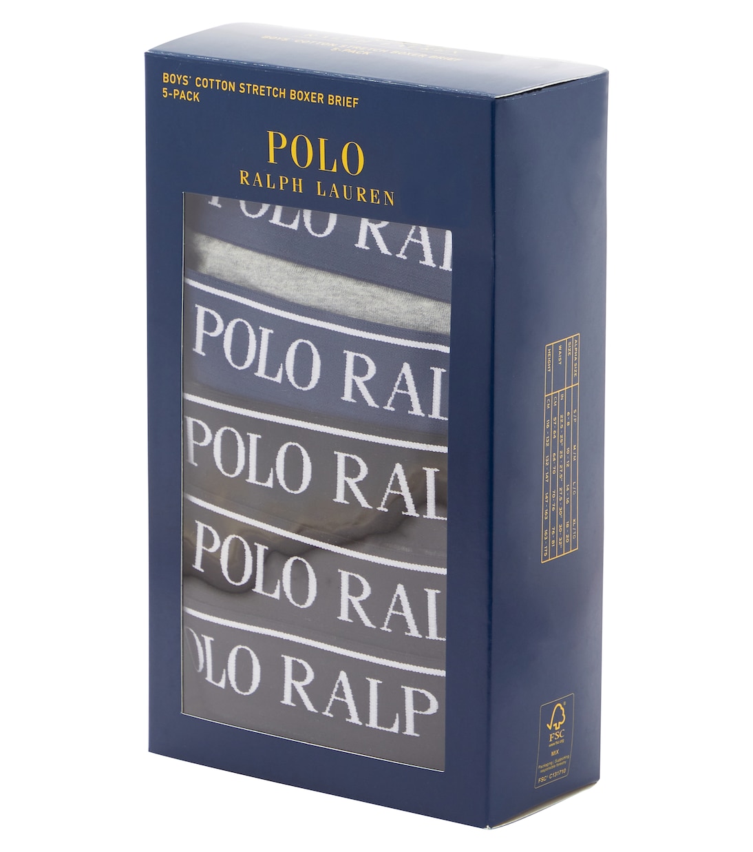 Set of 5 cotton-blend boxer briefs | Polo Ralph Lauren Kids