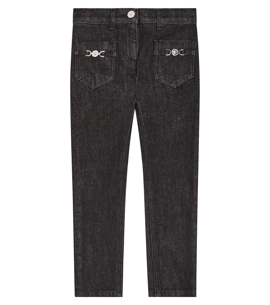 La Medusa embellished straight jeans | Versace Kids