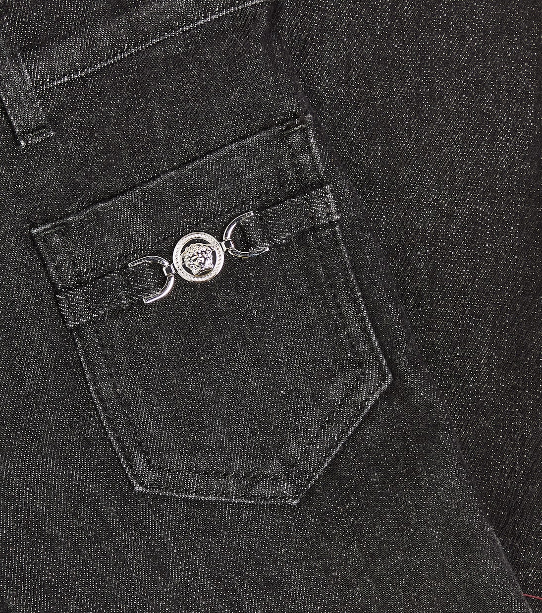 La Medusa embellished straight jeans | Versace Kids