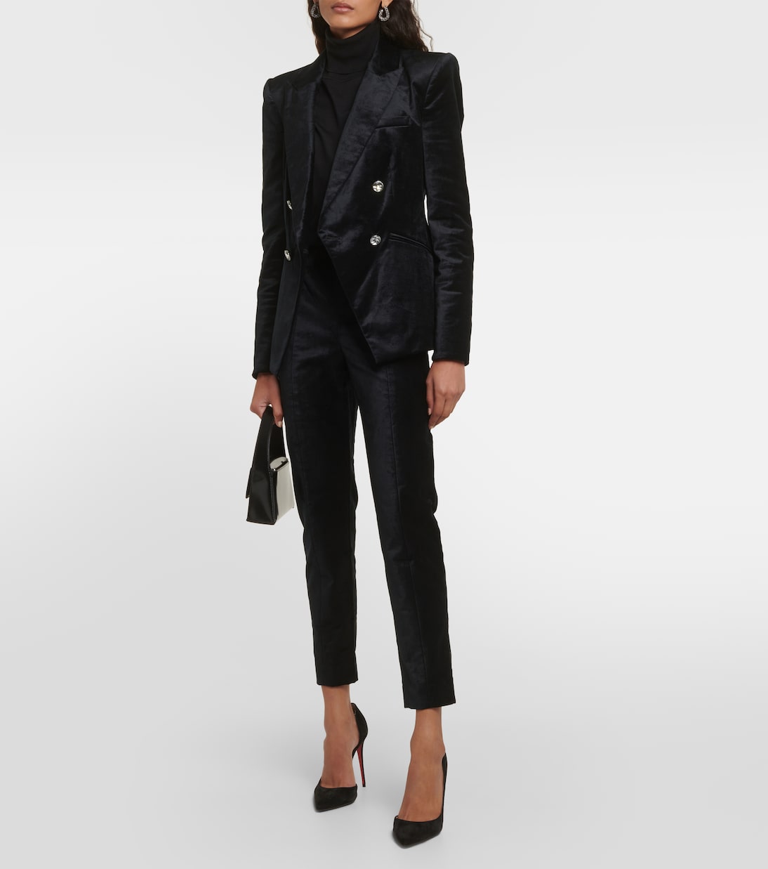 Schmale Hose Honolulu aus Samt | Veronica Beard