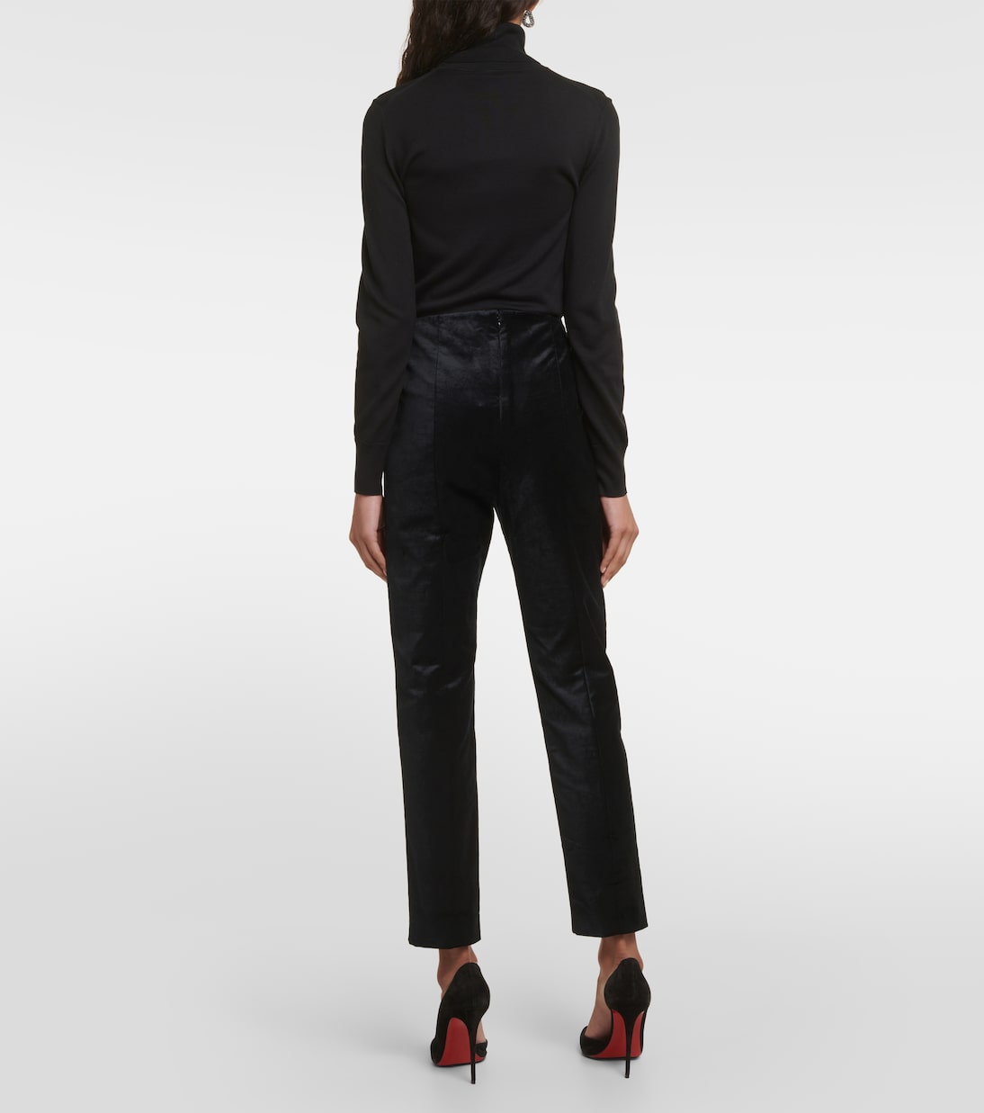 Schmale Hose Honolulu aus Samt | Veronica Beard