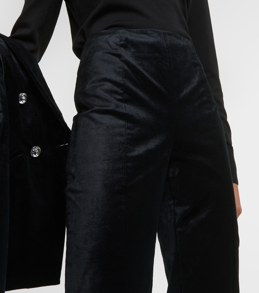 Schmale Hose Honolulu aus Samt | Veronica Beard