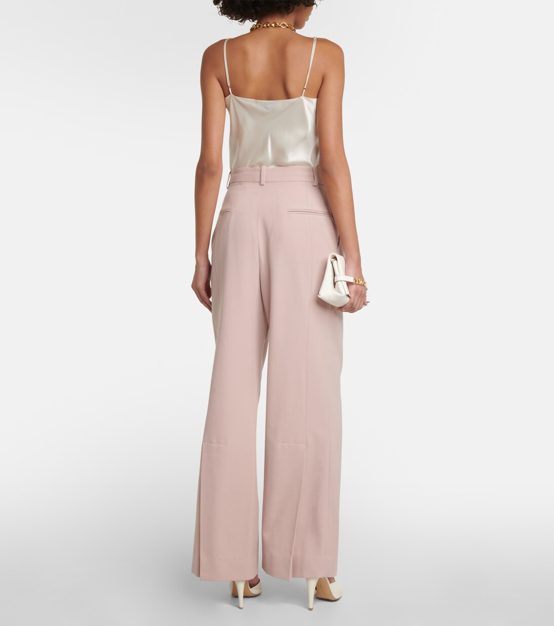 Pantalon ample à taille haute | Victoria Beckham